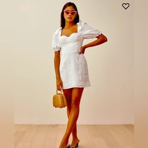 Reformation White Mini Dress